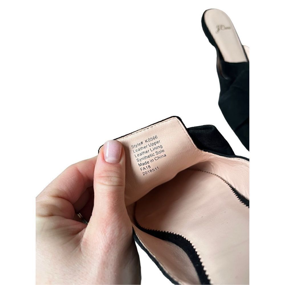 J. Crew Pointed-toe slides suede Black 7.5 - Picture 5 of 8